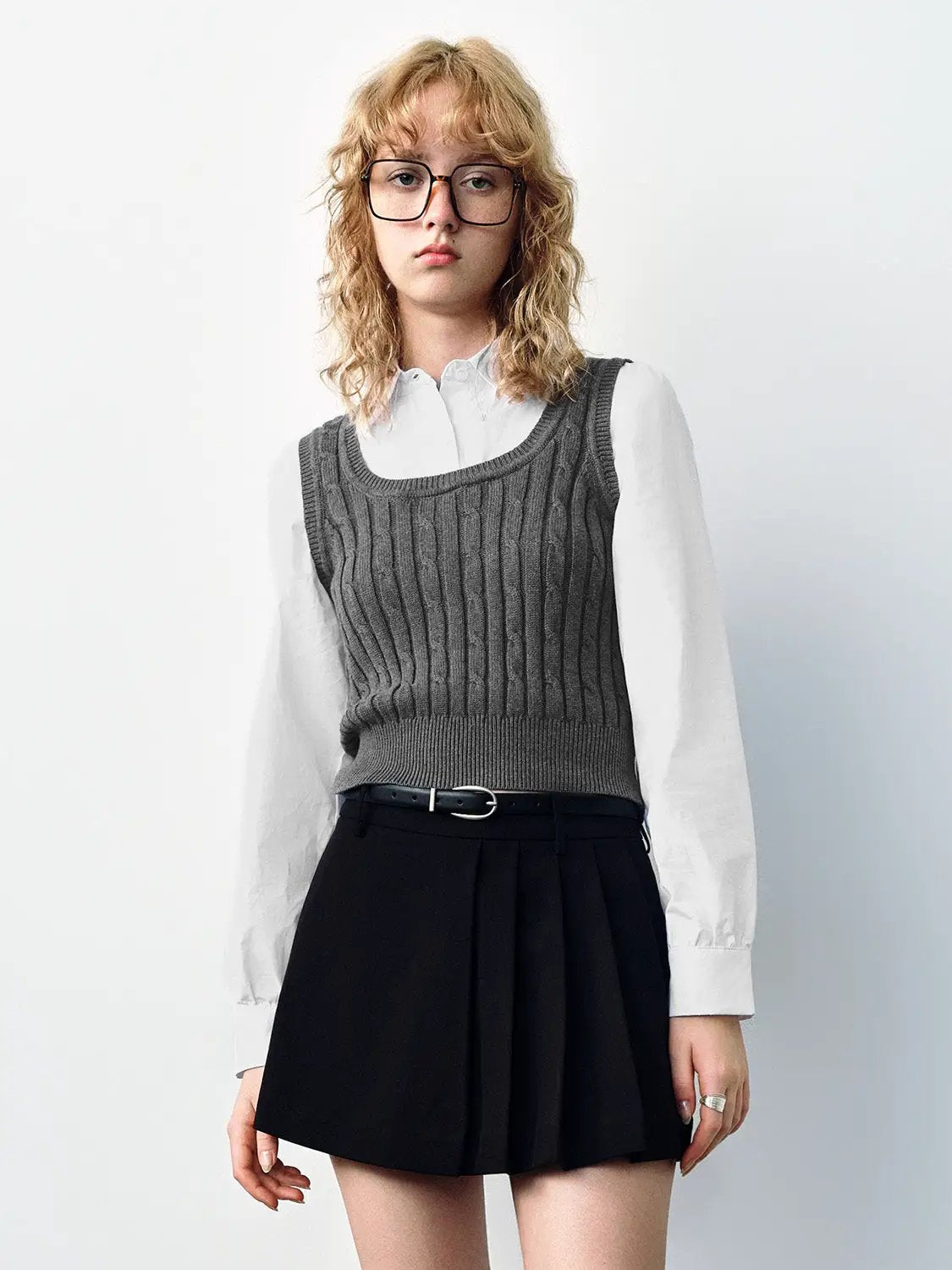 2 In 1 Knitted T-Shirt by Urban Revivo Fashion