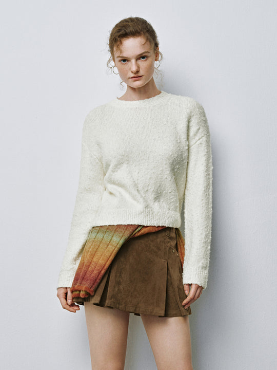 Camisetas de punto con cuello redondo