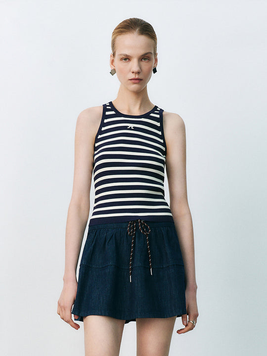 Chalecos de punto a rayas