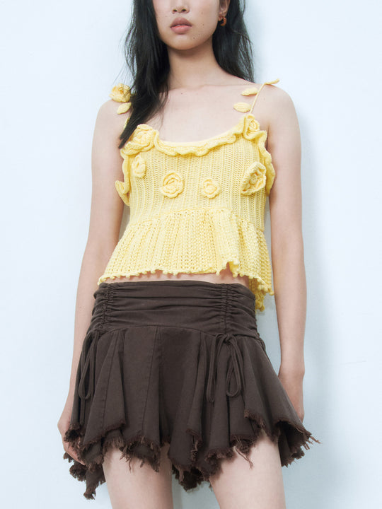 Blumen-Häkel-Cami-Tops