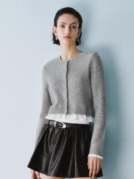 Cardigan tricoté 2 en 1