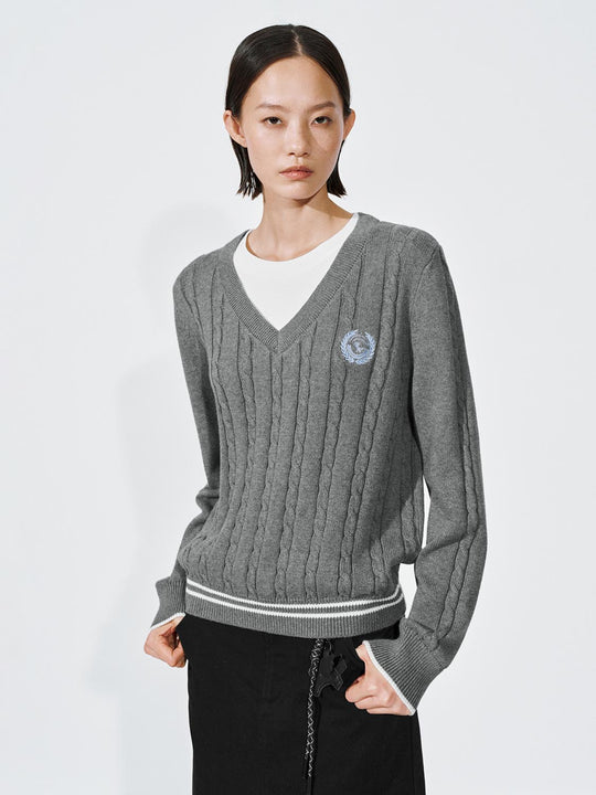 2 In 1 Cable Knitted T-Shirts