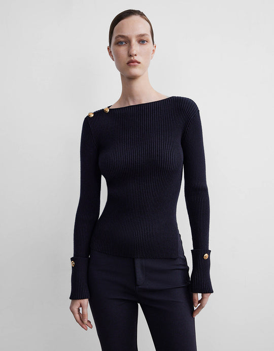 Rippenstrickpullover